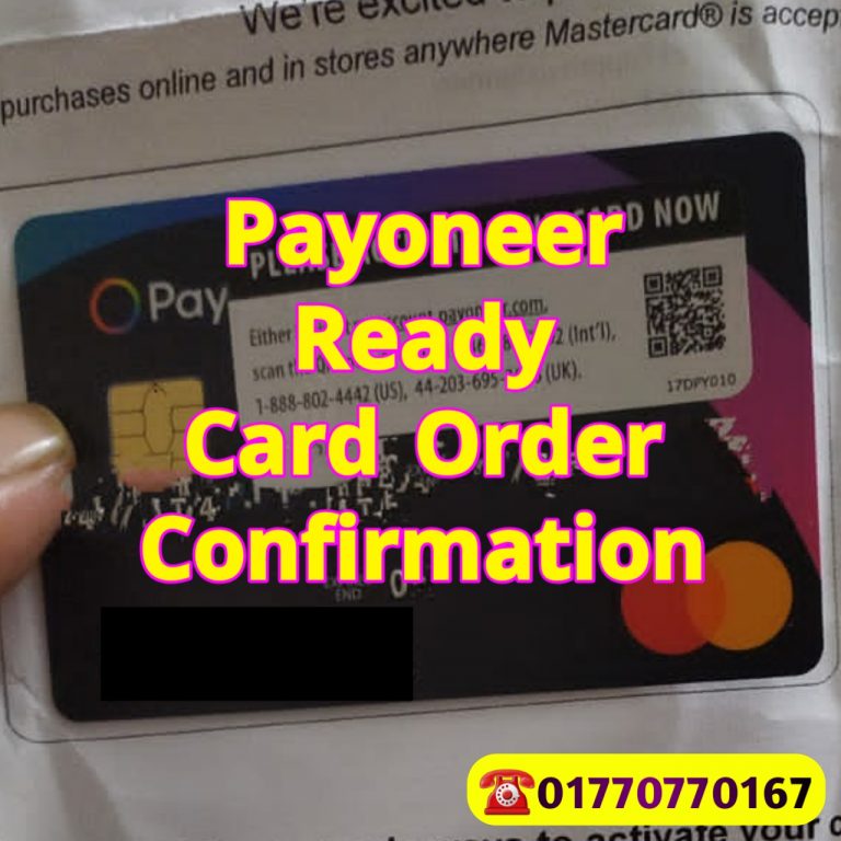 39861Payoneer Ready Card With Verified Payoneer Account