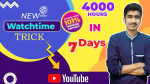 39610Latest Youtube Watch time Method 100% Working 2022