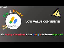 45518Fix Low value content error in Google AdSense