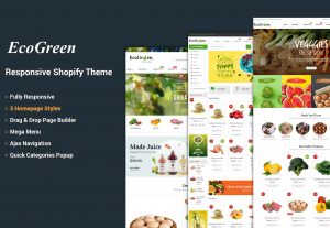 53892Premium EcoGreen – Organic, Fruit, Vegetable Shopify Theme With License Certificate