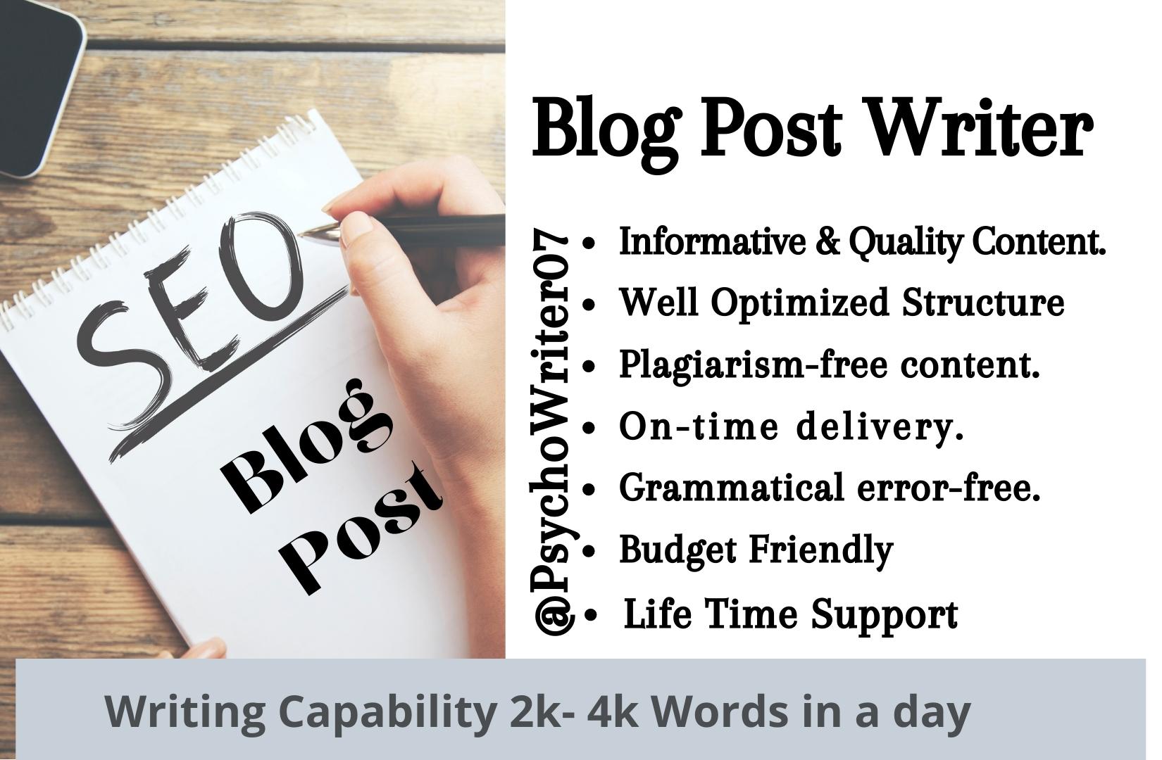 51154Write SEO Optimized Blog Posts For Your Site