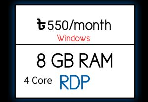 618342 Core 8 GB RDP 30 Days