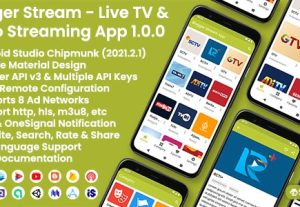 62352Blogger Stream v1.0 – Live TV & Video Streaming App – Blogger API v3