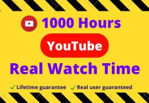 85212youtube watch time is 1,000 hours Lifetime monetization guarantees any length of video-1350 taka