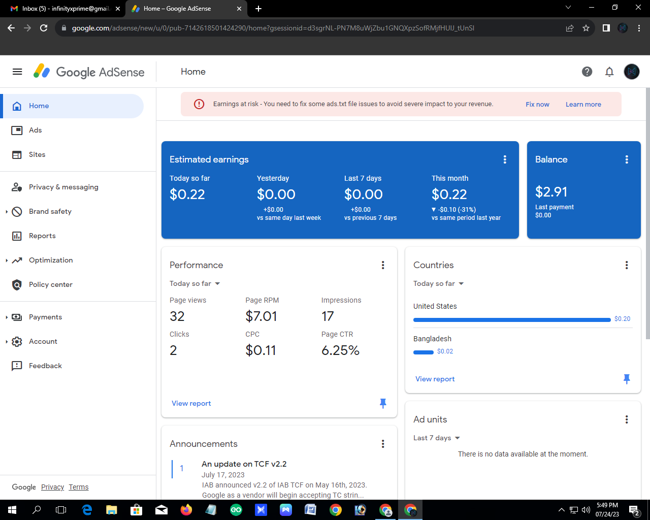 106569fast Time payment Recived adsense +  website sell