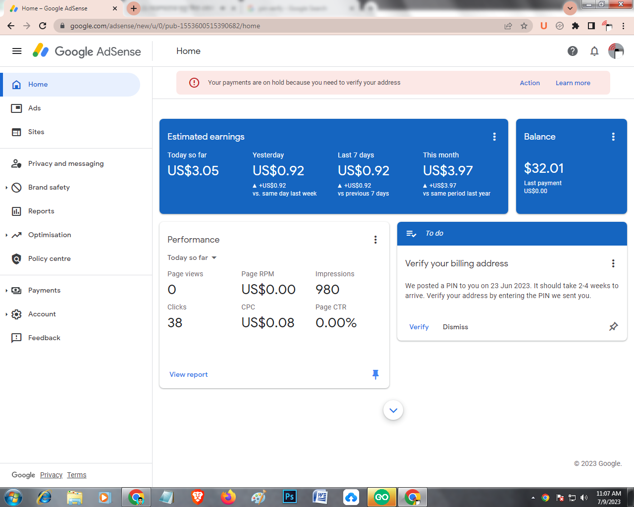 102665fast Time payment Recived adsense +  website sell
