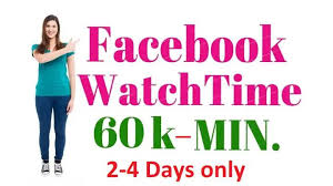 10170060k Facebook Watchtime for monetization