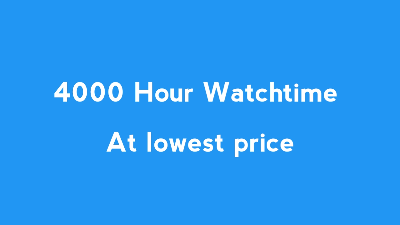 1253294000 Hour Youtube Watchtime