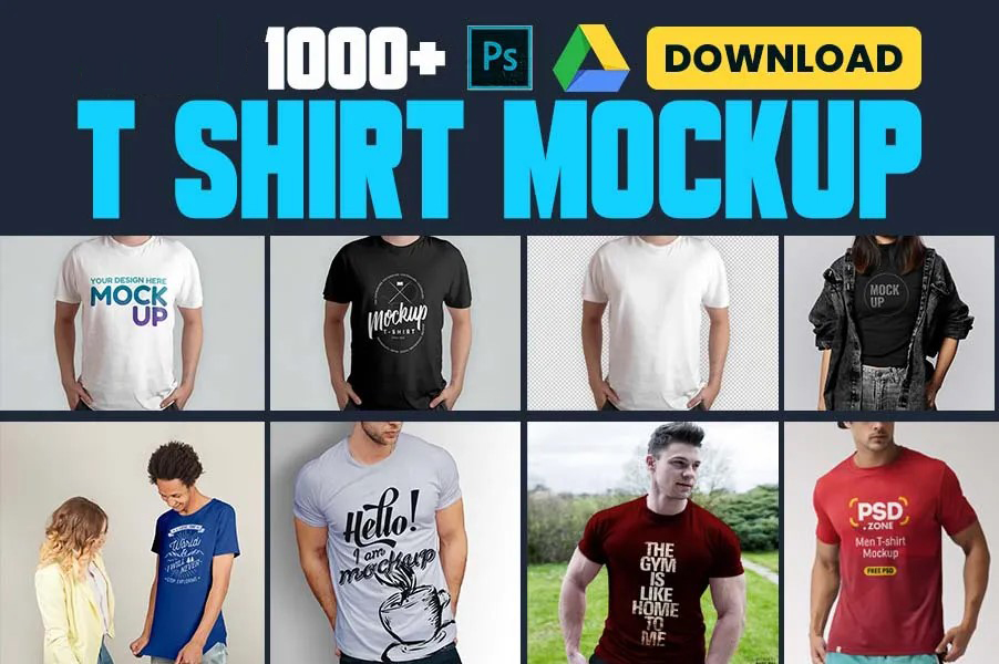 1434541000+ T-shirt Mockups 2024