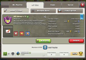 141120COC Level 13 Clan For Sell