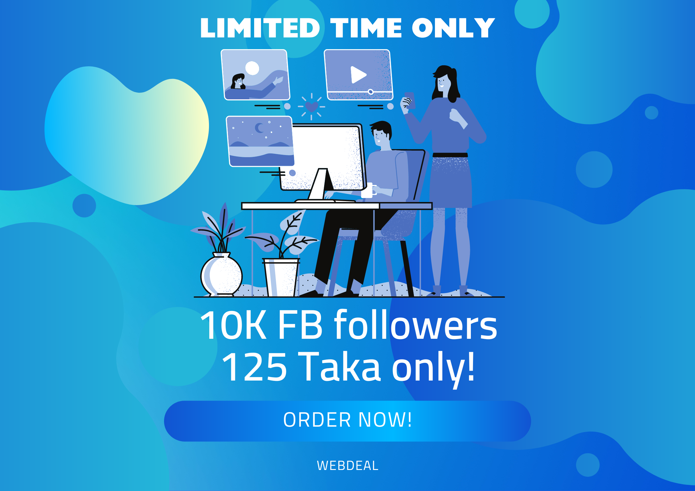 14365110k FB Follower | 125 Taka Only 🔥