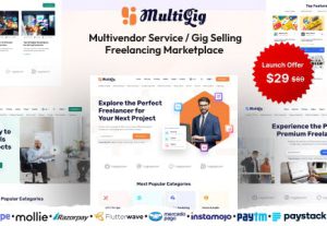 147101MultiGig – Service / Gig Selling Freelancing Marketplace (Subscription Based)