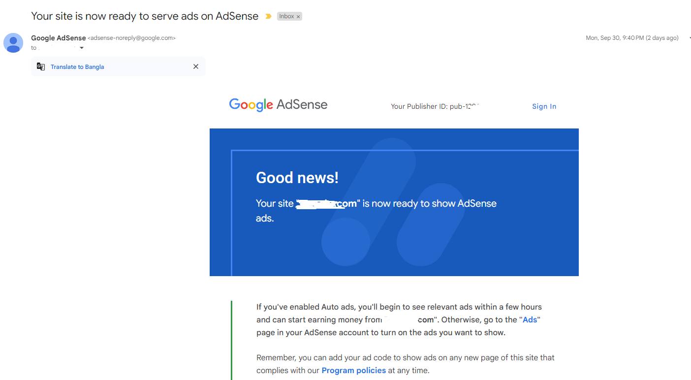 179604Adsense Approve Website Sell